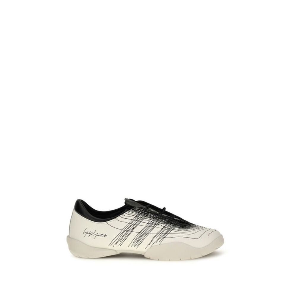 Y-3 Beige Calf Leather Bos Taurus Men's Sneakers
